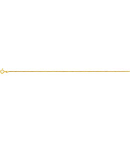 Bijoux - Chaîne plaqué or jaune, mailles gourmette, by Stauffer