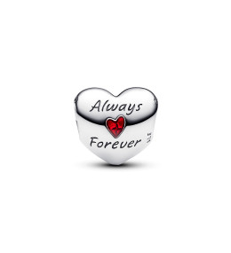 Le Charm Pandora Disney, coeur Mickey et Minnie, en argent 925/1000, 793092C01