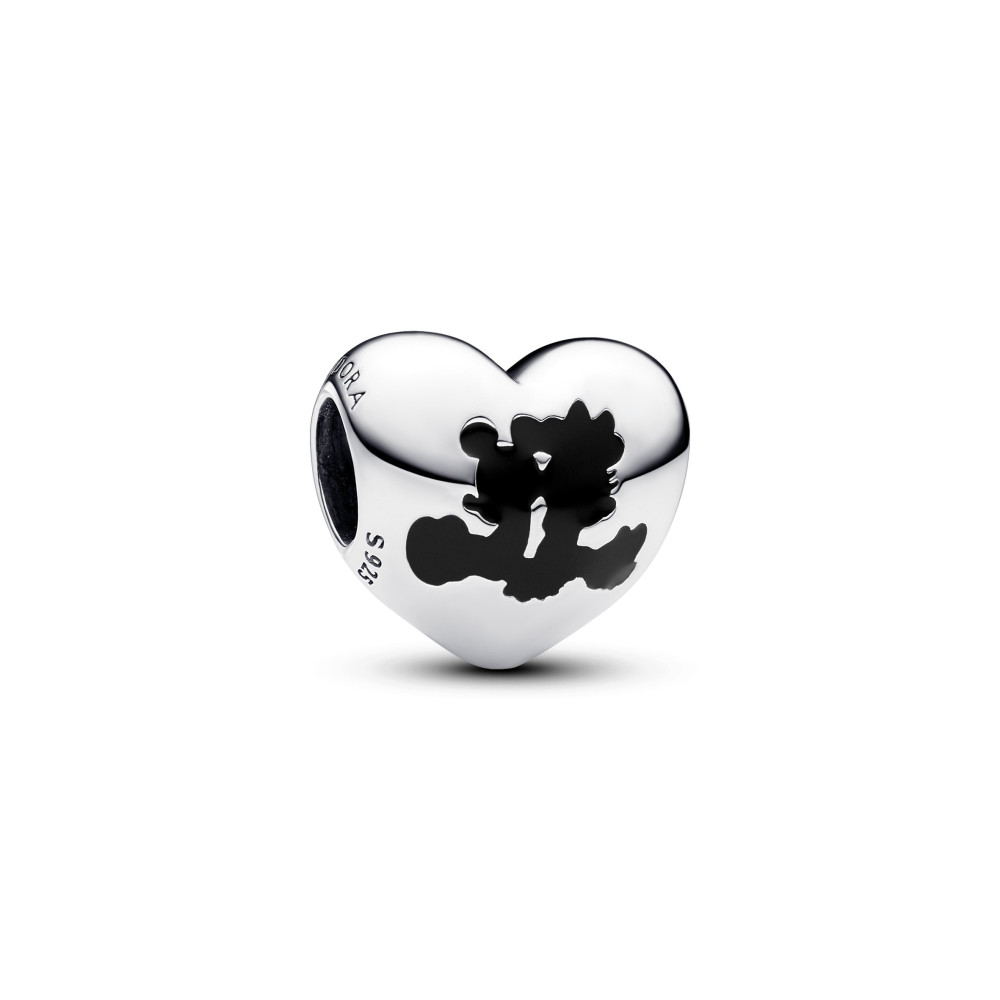 Le Charm Pandora Disney, coeur Mickey et Minnie, en argent 925/1000, 793092C01