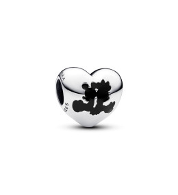 Le Charm Pandora Disney, coeur Mickey et Minnie, en argent 925/1000, 793092C01