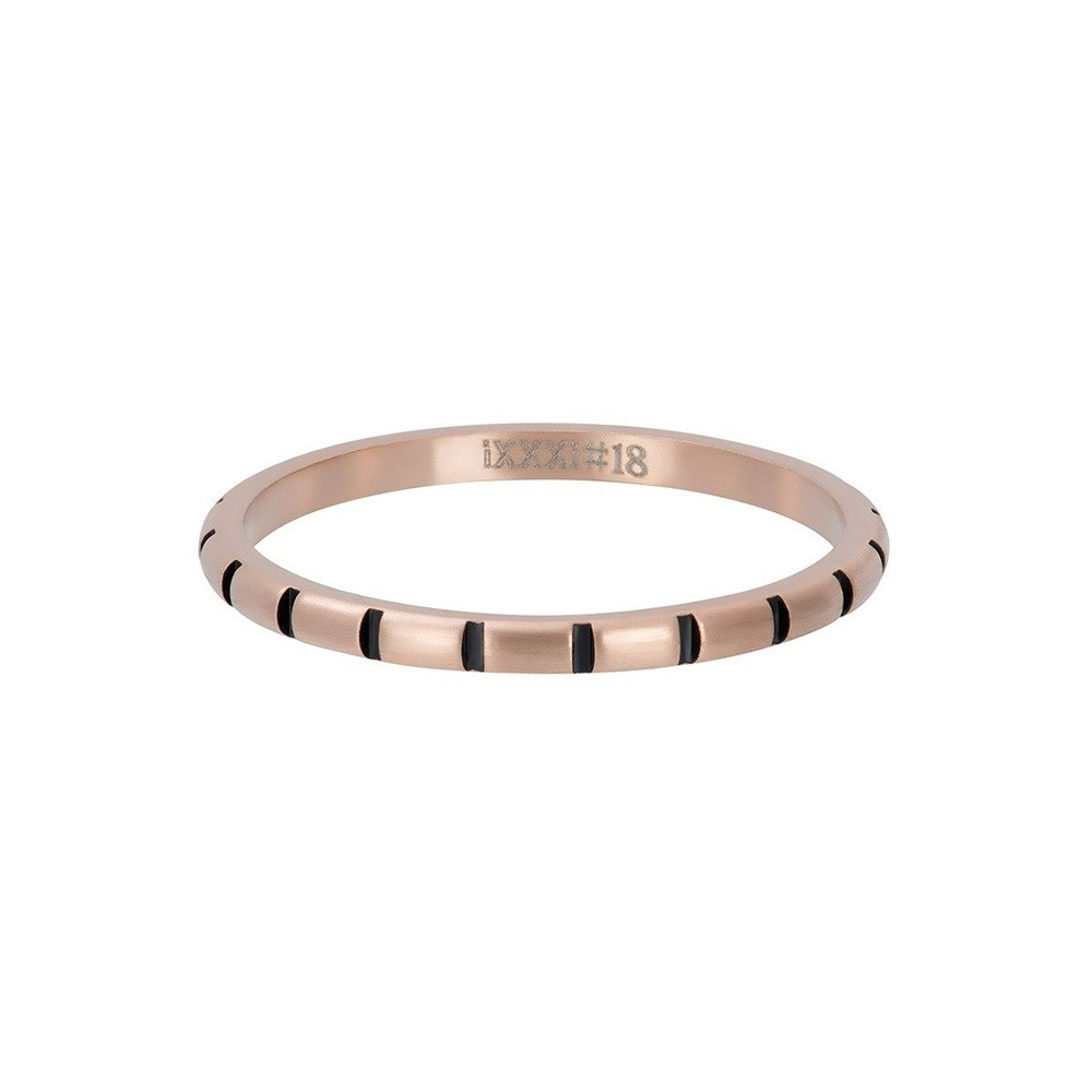 bague-zebre-ixxxi-2-mm-or-rose-mat-noir