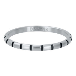 bague-zebre-ixxxi-2-mm-argent-mat-noir