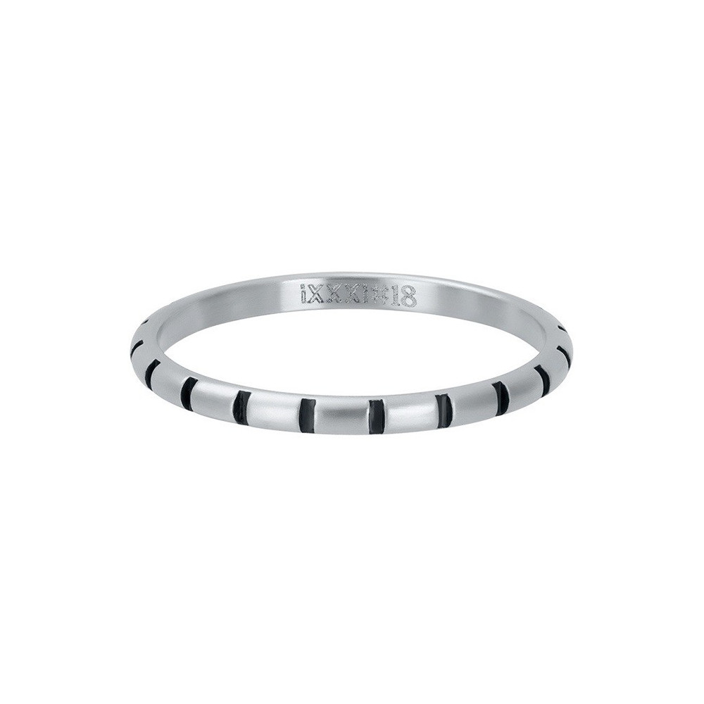bague-zebre-ixxxi-2-mm-argent-mat-noir
