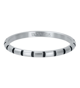 bague-zebre-ixxxi-2-mm-argent-mat-noir