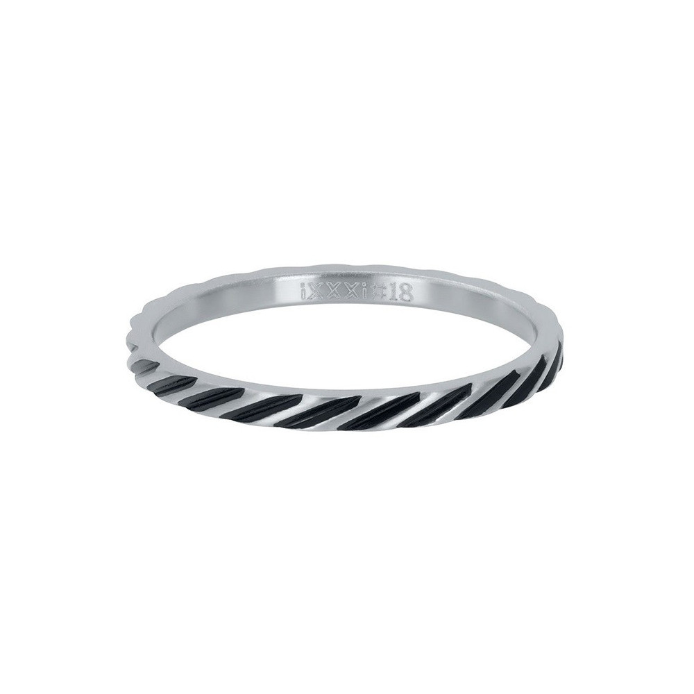 bague-zebre-oblique-ixxxi-2-mm-argent-mat-noir