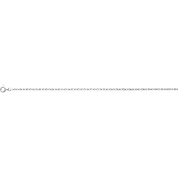 La Chaîne mixte argent 925/1000, mailles forçat, largeur 1,60 mm, longueur 50 cm by Stauffer