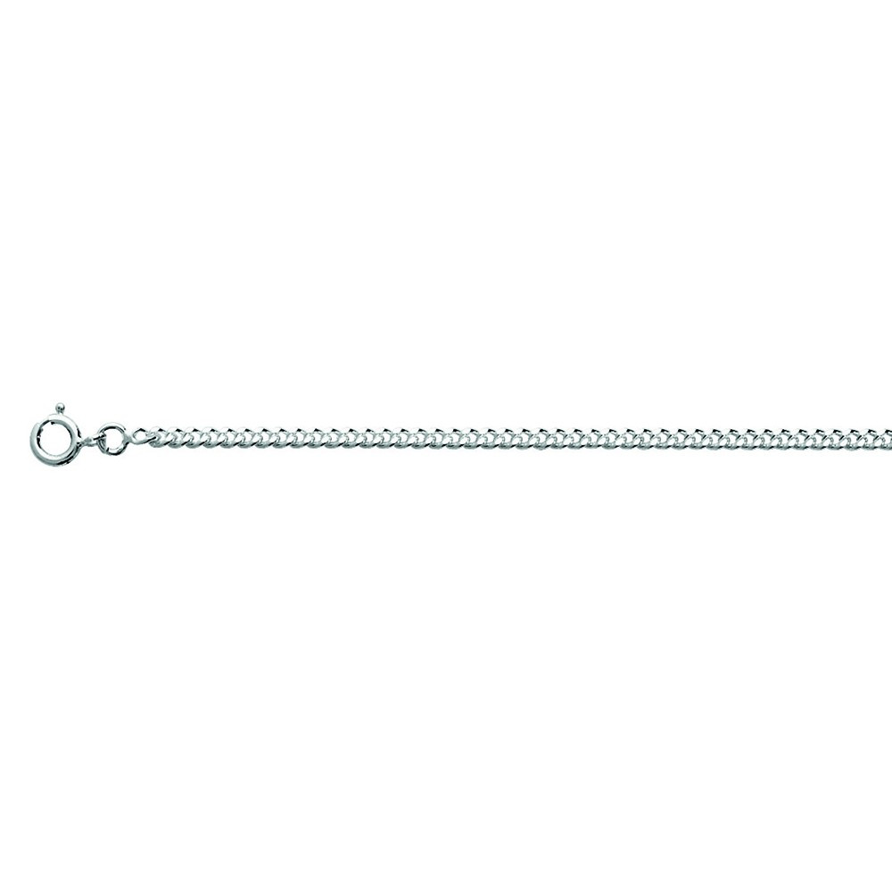 La Chaîne mixte argent 925/1000, mailles gourmette, largeur 2,40 mm, longueur 55 cm by Stauffer