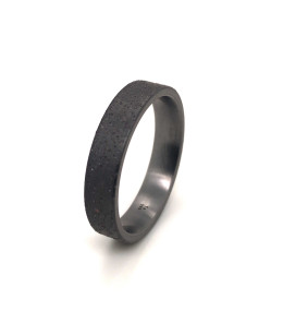 Alliance Tantale Pure Flat Moon, largeur 4 mm