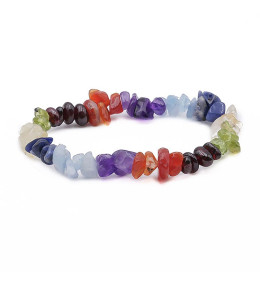 Bracelet pierres naturelles baroque 7 Chakras A