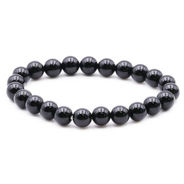 Bracelet pierres naturelles 8mm obsidienne noire A