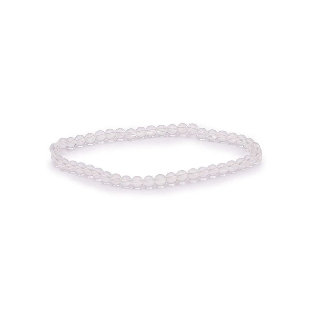 Bracelet pierres naturelles 4mm cristal de roche A
