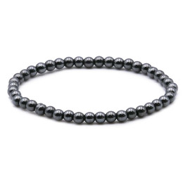Bracelet pierres naturelles 4 mm hématite AB