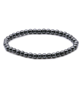 Bracelet pierres naturelles 4 mm hématite AB