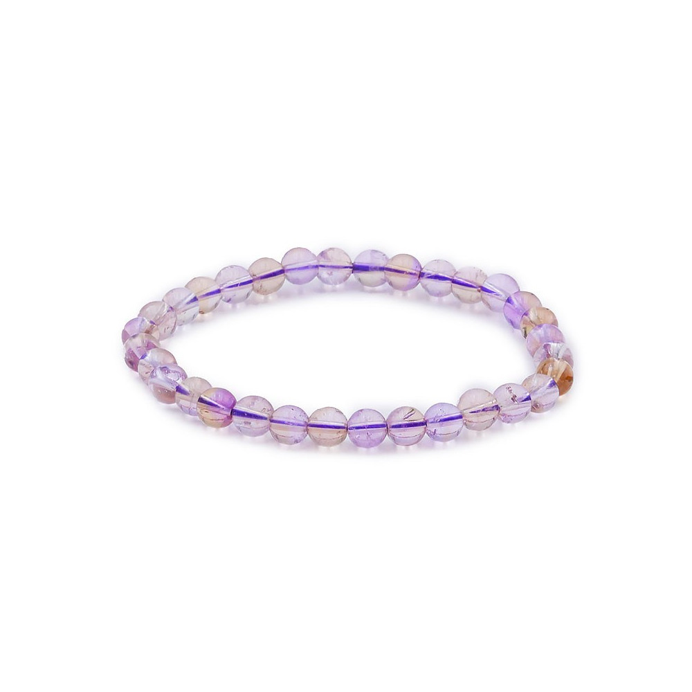 Bracelet pierres naturelles 6mm amétrine A