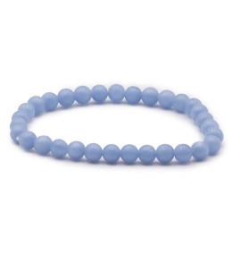 Bracelet pierres naturelles 6mm angélite A