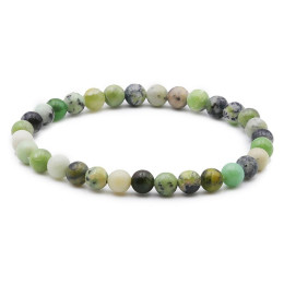 Bracelet pierres naturelles 6 mm chrysoprase citron B