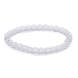 Bracelet pierres naturelles 6mm cristal de roche A