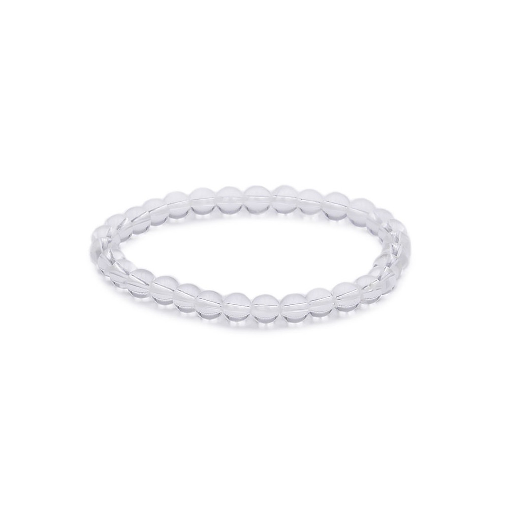 Bracelet pierres naturelles 6mm cristal de roche A