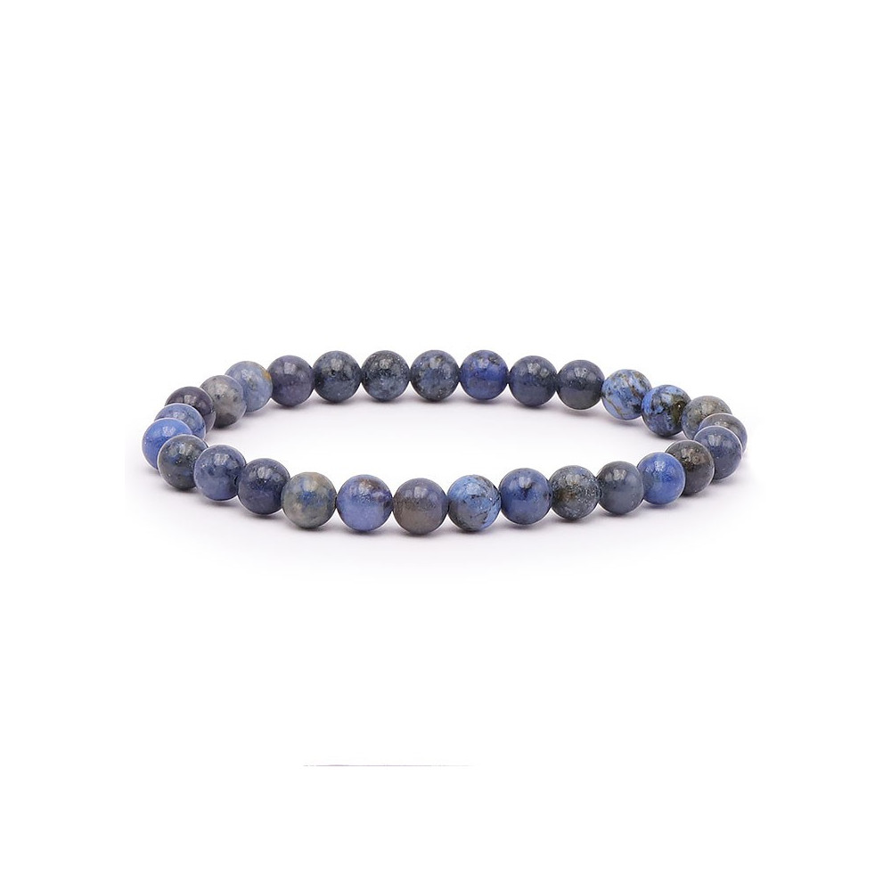 Bracelet pierres naturelles 6 mm dumortierite AB