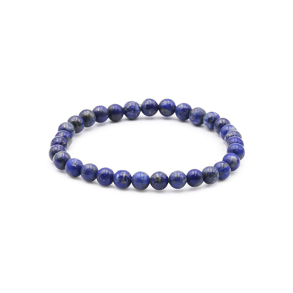 Bracelet pierres naturelles 6mm lapis lazuli AB