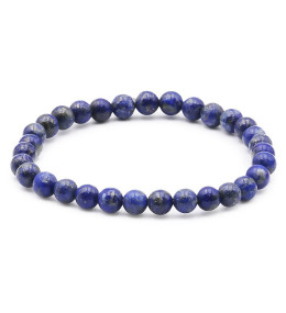 Bracelet pierres naturelles 6mm lapis lazuli AB