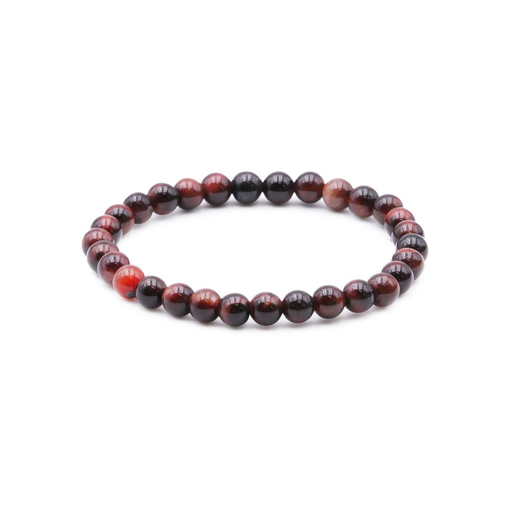 Bracelet pierres naturelles 6 mm oeil de taureau A