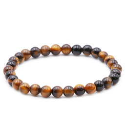 Bracelet pierres naturelles 6mm oeil de tigre A