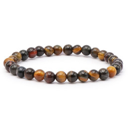 Bracelet pierres naturelles 6mm oeil multiple A