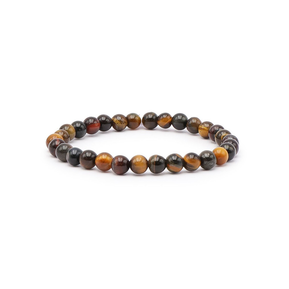 Bracelet pierres naturelles 6mm oeil multiple A