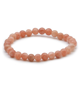 Bracelet pierres naturelles 6mm pierre de soleil B