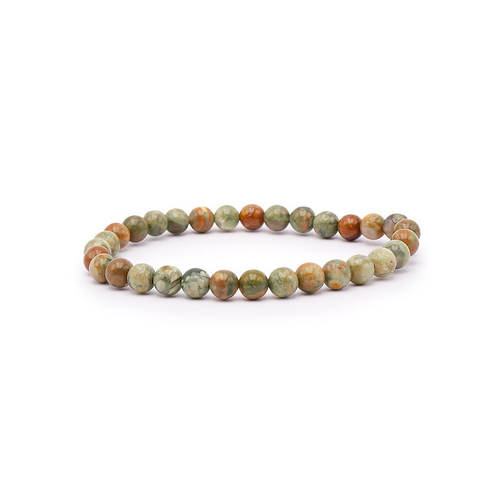 Bracelet pierres naturelles 6mm rhyolite A