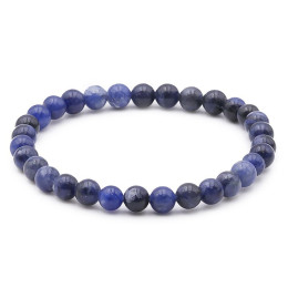 Bracelet pierres naturelles 6mm sodalite A