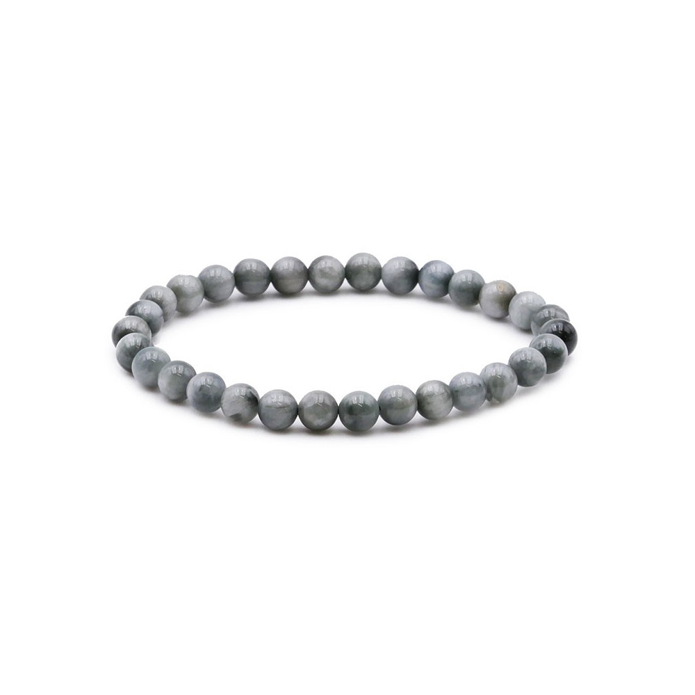 Bracelet pierres naturelles 6 mm tourmaline oeil de chat A