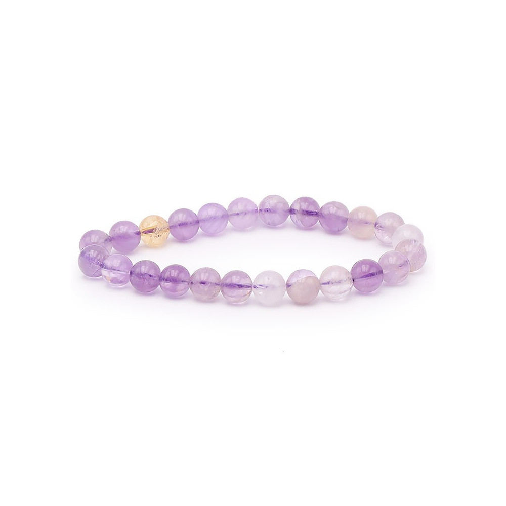 Bracelet pierres naturelles 8mm amétrine A