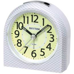 Réveil RHYTHM effet carbone blanc RE854.03
