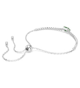 Le Bracelet Swarovski, Matrix Tennis Tailles variées, Vert, Métal rhodié, 5693411