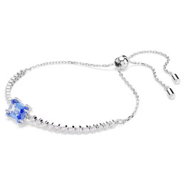 Le Bracelet Swarovski, Matrix Tennis Tailles variées, Bleu, Métal rhodié, 5693412