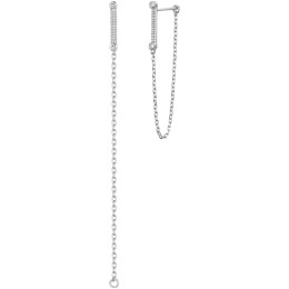 Boucles d'oreilles pendantes Argent 925/1000 et 4 oxydes de zirconium by Stauffer