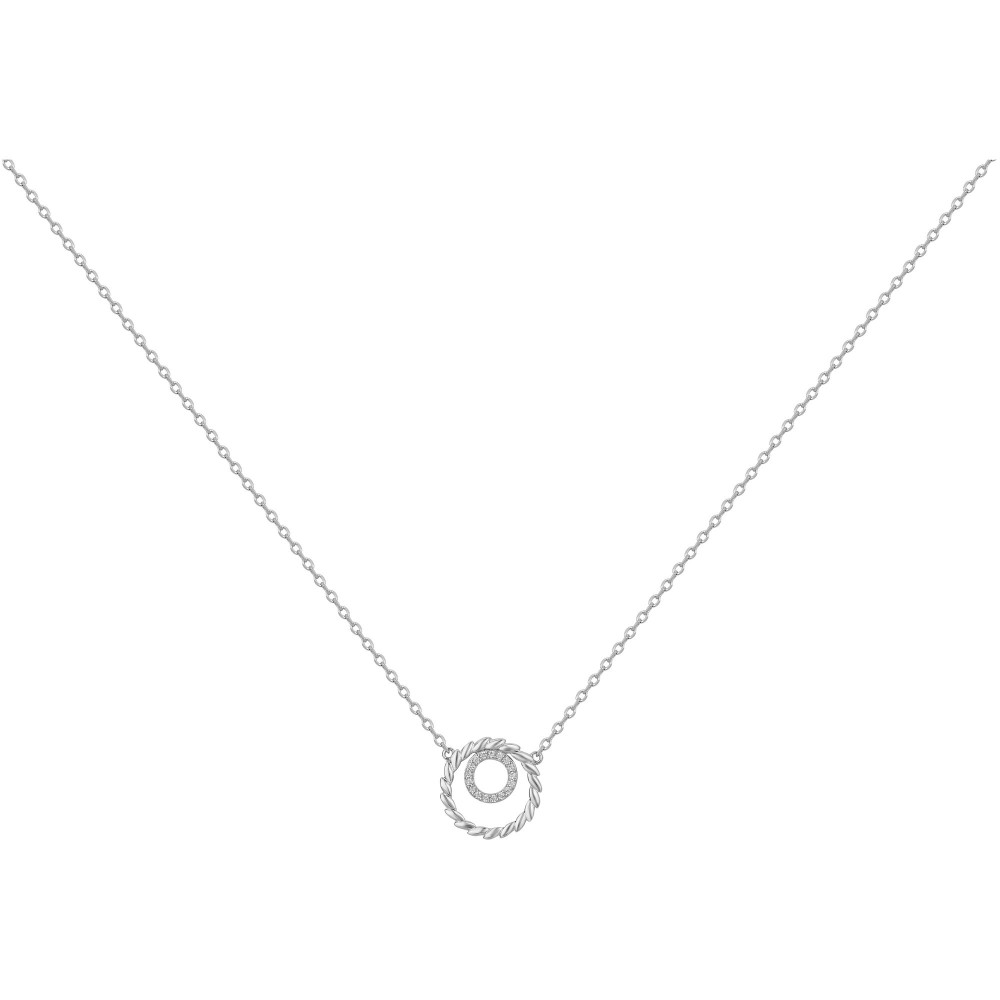 Collier Argent 925/1000 et 17 oxydes de zirconium by Stauffer