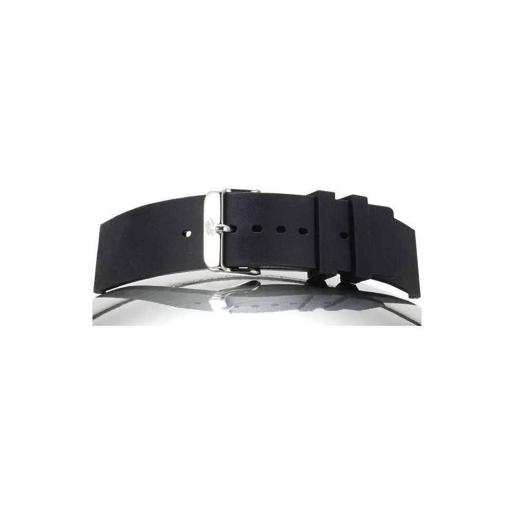 Bracelet de montre Silicone GOMMA 22/22mm Noir, 8330801