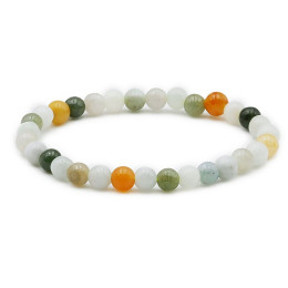 Bracelet pierres naturelles 6mm jade de Birmanie AB