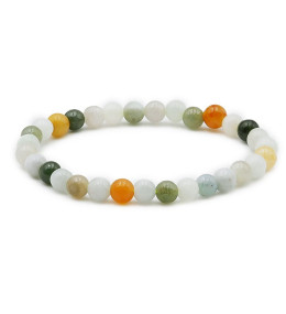 Bracelet pierres naturelles 6mm jade de Birmanie AB