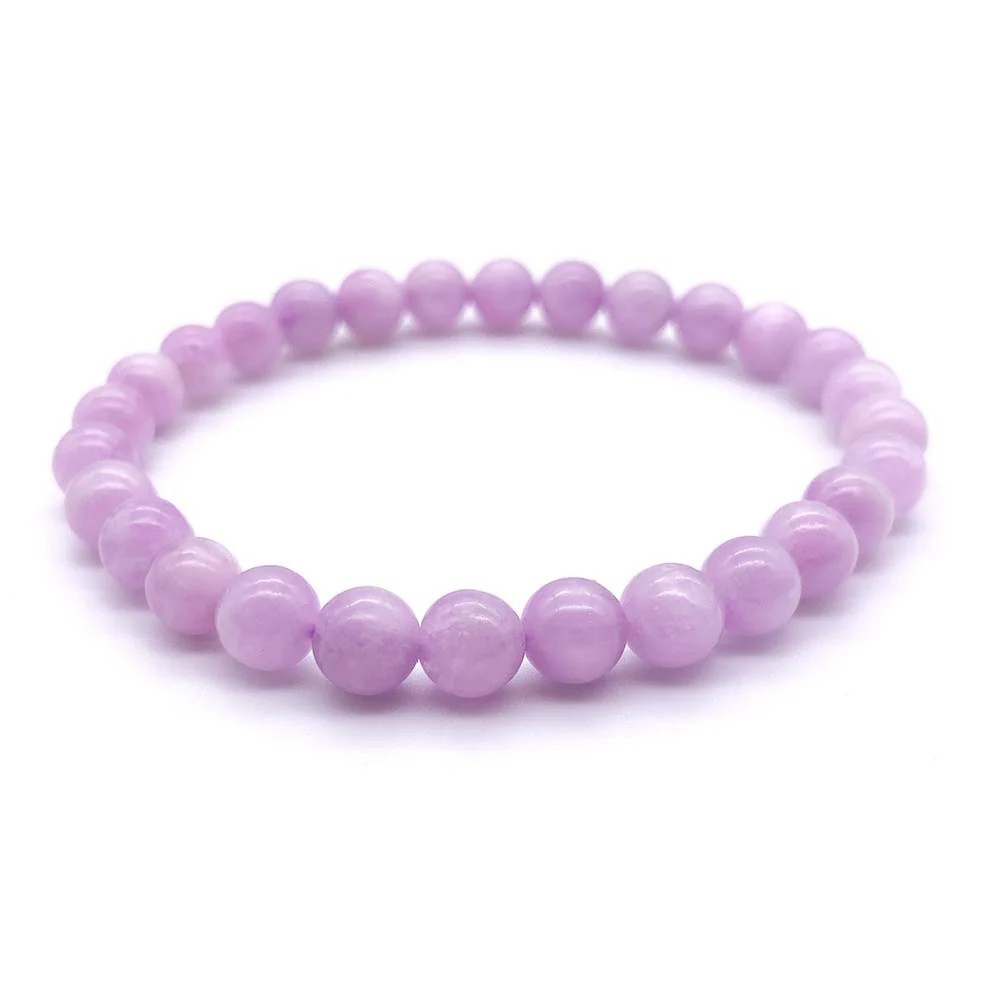 Bracelet pierres naturelles 6mm kunzite Brésil A