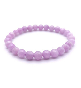 Bracelet pierres naturelles 6mm kunzite Brésil A
