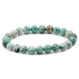 Bracelet pierres naturelles 8mm serpentine Chine AB