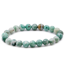 Bracelet pierres naturelles 8mm serpentine Chine AB