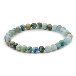 Bracelet pierres naturelles 6mm chrysocolle shattuckite AB