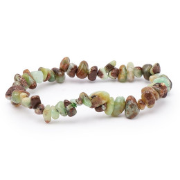 Bracelet pierres naturelles pierres baroques chrysoprase A