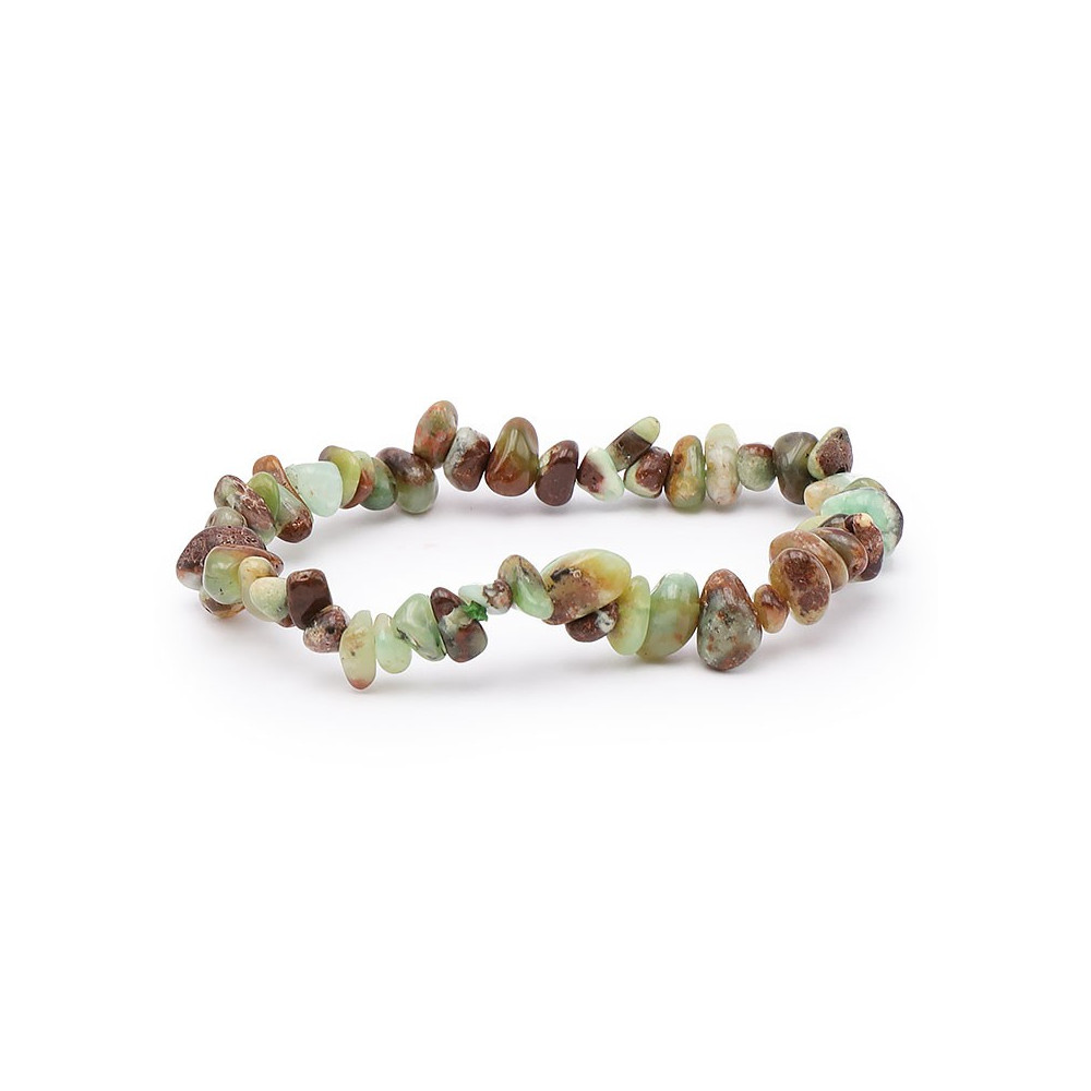 Bracelet pierres naturelles pierres baroques chrysoprase A