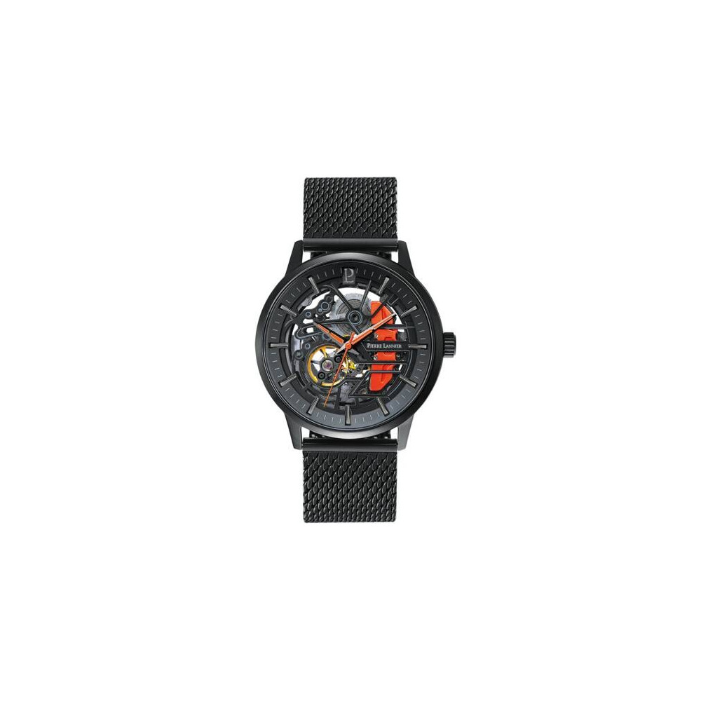 Montre Homme Pierre Lannier PADDOCK (orange), Automatique, acier 338A459